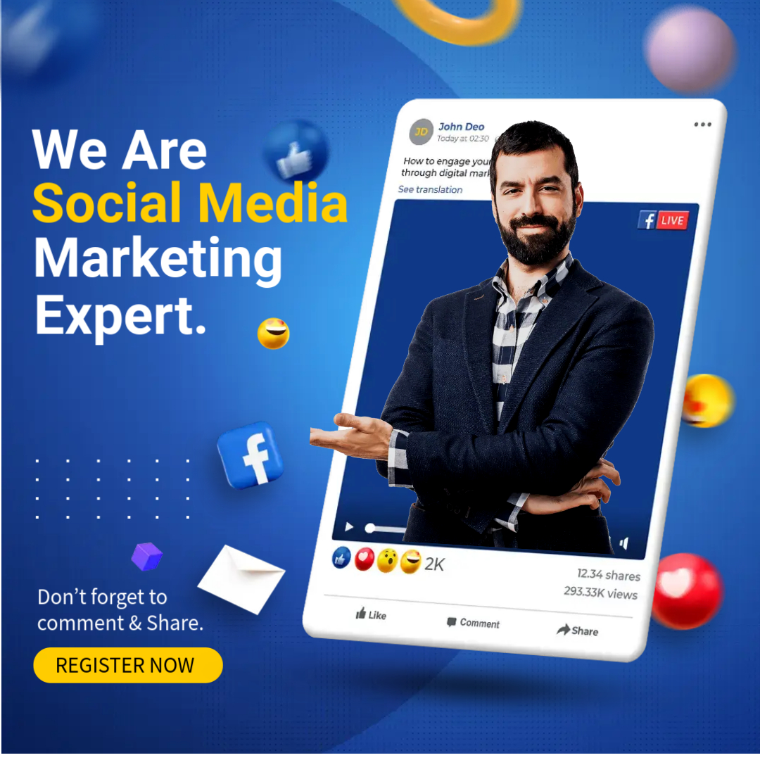 Social Media Marketing Expert - Made with PosterMyWall